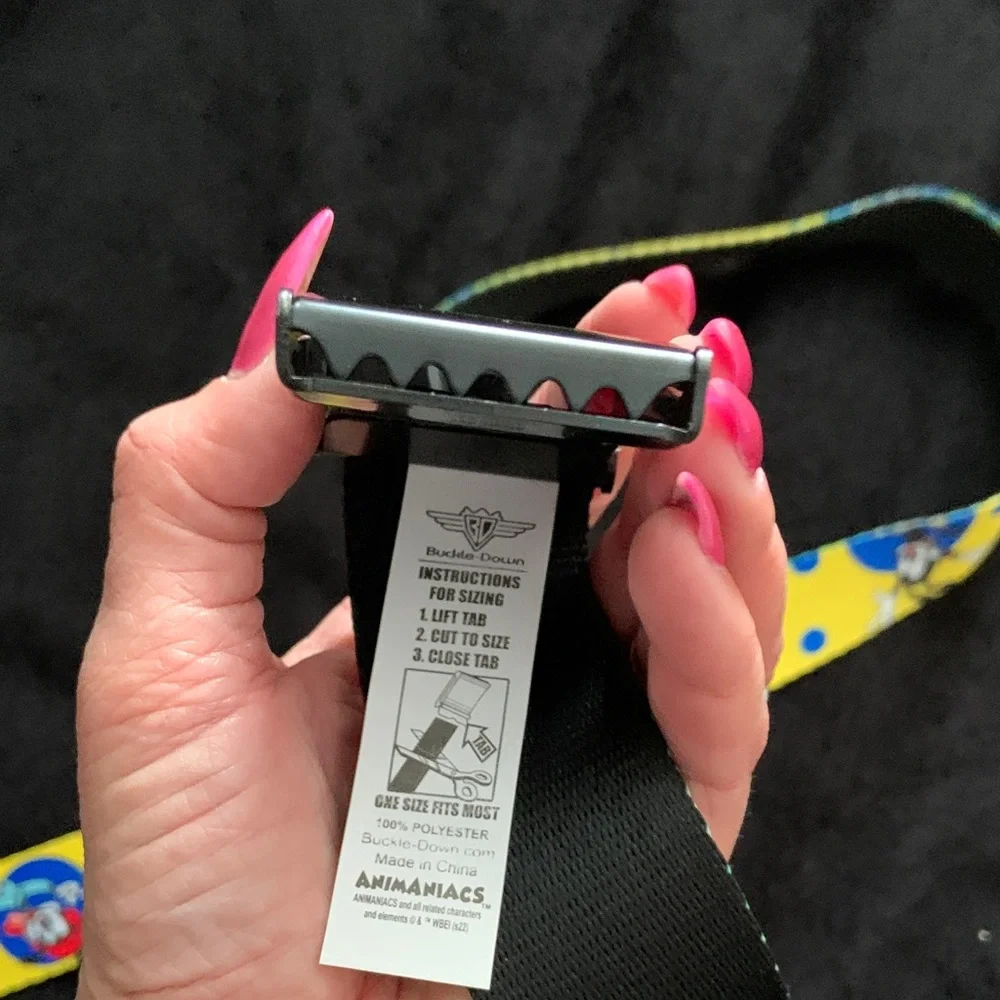 Adults Animaniacs Cartoon Character Belt - Yellow and Blue
